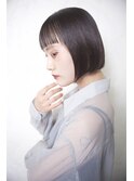 ぱっつん前髪/切りっぱなしボブ/インナーカラー【錦糸町】