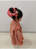七五三　3歳日本髪