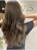 デザインカラー/レイヤーカット/ウェットヘア/夏のヘアアレンジ