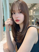 ロンド ロビン 栄(Lond robin)&nbsp;【Lond robin】レイヤーロング髪質改善ストレートグレーベージュ