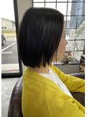 切りっぱなしボブ