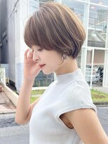20代30代40代大人可愛い耳掛けひし形くびれ丸みショート
