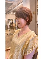 髪質改善と縮毛矯正の専門店 サンティエ(scintiller)&nbsp;大人綺麗な小顔襟足スッキリショートボブ　30代40代50代