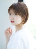 前髪ありマットブラウン　ショート【AIN.表参道】小田恭平