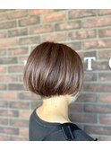 ショートボブ　刈り上げ