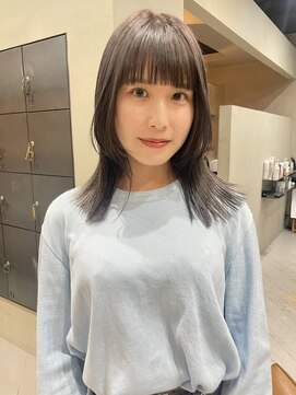 ヘアー アイス ルーチェ(HAIR ICI LUCE) シルバーカラー シルバーパープル ダブルカラー /林