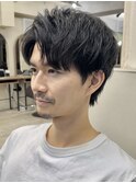 ＊東京　銀座　メンズカット　短髪　黒髪オススメ 髪型ワイルド