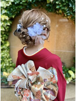 エース(ASCE)の写真/《ヘアセット×着付け》早朝OK★お電話にてお問い合わせ下さい。大切な日は”ASCE”にお任せ◎