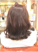 ピンク感が程よいピンクブラウン 【大森】
