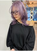 ラベンダーのルーツカラー