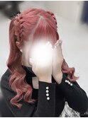 みつあみハーフツイン
