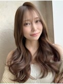 ◎大人綺麗なスタイル 顔まわりカット セミロング ロング