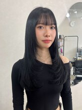 ミル(mir) 透け感gray × face layer