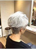 カットカラー白髪染め白髪ぼかしハイライトメッシュリタッチ八軒