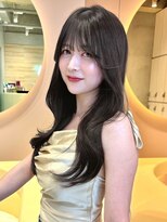 グロー 大宮(GLROW)&nbsp;顔まわりカット　レイヤーカット　髪質改善　オリーブベージュ