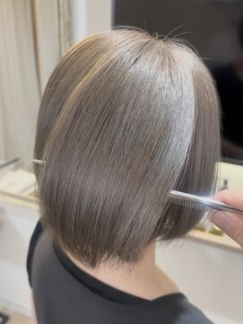 ブリエ(BRiLLER) ケアブリーチ×髪質改善カラー『ミルクティーグレージュ』