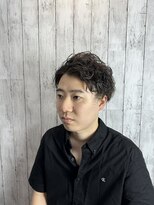 ビューティドレッセヤマノ 池袋パルコ(Beauty Dresse YAMANO)&nbsp;メンズツーブロック　パーマ風仕上げ