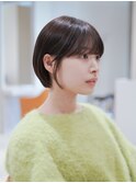 ▽まるみショート ミニウルフブリーチなし前髪ミディアム新宿