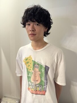 ソーレ(sole) yosukeメンズミディアムパーマ癖毛風パーマ寝癖パーマ