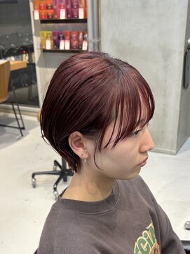 エリマ 調布(elima) 調布レディースショートボブブリーチなしダブルカラー20代