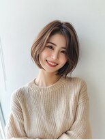 e.m.a プレミアムビューティーサロン 栄駅店(e.m.a PREMIUM BEAUTY SALON)&nbsp;ボブ/イメチェン/外ハネボブ/美髪/ワイドバング/髪型