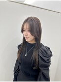 ロングレイヤー×ココアブラウン
