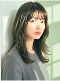 忙しい30代に人気！越谷の時短セミロング×ココアブラウン