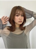 ミディアムレイヤー/赤み消しベージュ/極細ハイライト/白髪染め