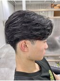 自然にキマる毛流れセンターパート
