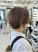 ショート/ダークアッシュ/髪質改善/白髪ぼかし/似合わせ