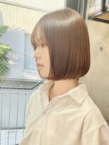 ラス トーキョー(LAS TOKYO)&nbsp;前下がりボブ 切りっぱなしボブ ショートボブ 縮毛矯正 髪質改善