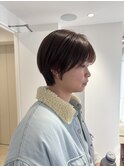 <ゲスト>大人ショートにまろやかマロンベージュ