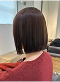ばっさりボブ×ナチュラルストレート