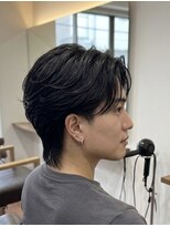 アトレ 福岡大名店(attrait)&nbsp;【大人の色気】ニュアンスウルフ×艶髪黒髪センターパート