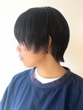 モリオフロムロンドン 松戸店(Morio from London) 【松戸 アイダ】前下がりハンサムショート/前髪なしショート