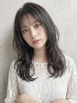 カバーヘア ブリス 志木南口駅前店(COVER HAIR bliss)&nbsp;ブリーチなし/オリーブグレー/ワンホンレイヤー/顔回りp志木