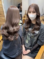 ルアナ 名古屋店(Luana) 髪質改善カラーでつくるミルクティーブラウン/名古屋名駅亀島栄