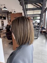 リドル ヘアー 駒生店(Riddle HAIR) 大人ハイライト×まとまるボブ