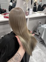ミミー(mimiiy) 色落ちまで可愛く 寒色ミルクティー
