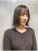 顔まわりレイヤーボブ