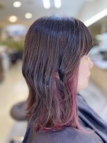 ビーワンヘアー 藤井寺 土師ノ里(B1hair) インナーカラー/くびれミディ