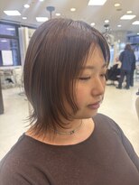 プランタン フォー ヘアー(printemps FOR HAIR)&nbsp;◎顔周りレイヤー◎ボブでも大人っぽく◎透明感カラー