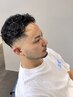 【男らしさ×清潔感】フェードカット＋パーマ＋眉毛カット