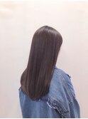 ツヤ感アッシュでつくる涼感ストレート☆