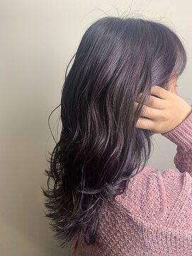 ヘアサロンエム 大宮東口(HAIR SALON M) デザインカラー/厚めバング/ローライト/スリークボブ