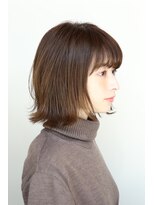 ヘアメイク イズム(HAIR MAKE ism) 【ism 千葉】レイヤーボブ×カーキブラウンS