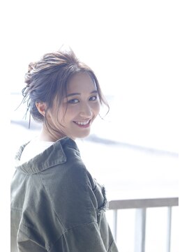 アンツ サザンリゾート 茅ヶ崎店(ANT'S Southern Resort) デザインカラー/レイヤーカット/ウェットヘア/オリーブベージュ