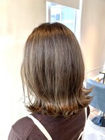 アピューズ ヘアー 三宮(Apiuz Hair) Apiuz Hair アッシュベージュの外ハネボブ