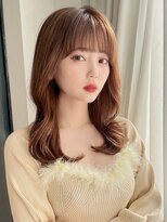 フォルテリノ ナゴヤ(FORTE Lino)&nbsp;韓国前髪顔まわり×ショコラアッシュふんわりカール【髪質改善】