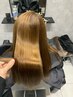 【毎日楽々ヘアに♪】ダメージレス縮毛矯正+カット＋link2stepトリートメント